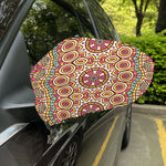 Pastel Ethnic Mandala Print Car Side Mirror Covers