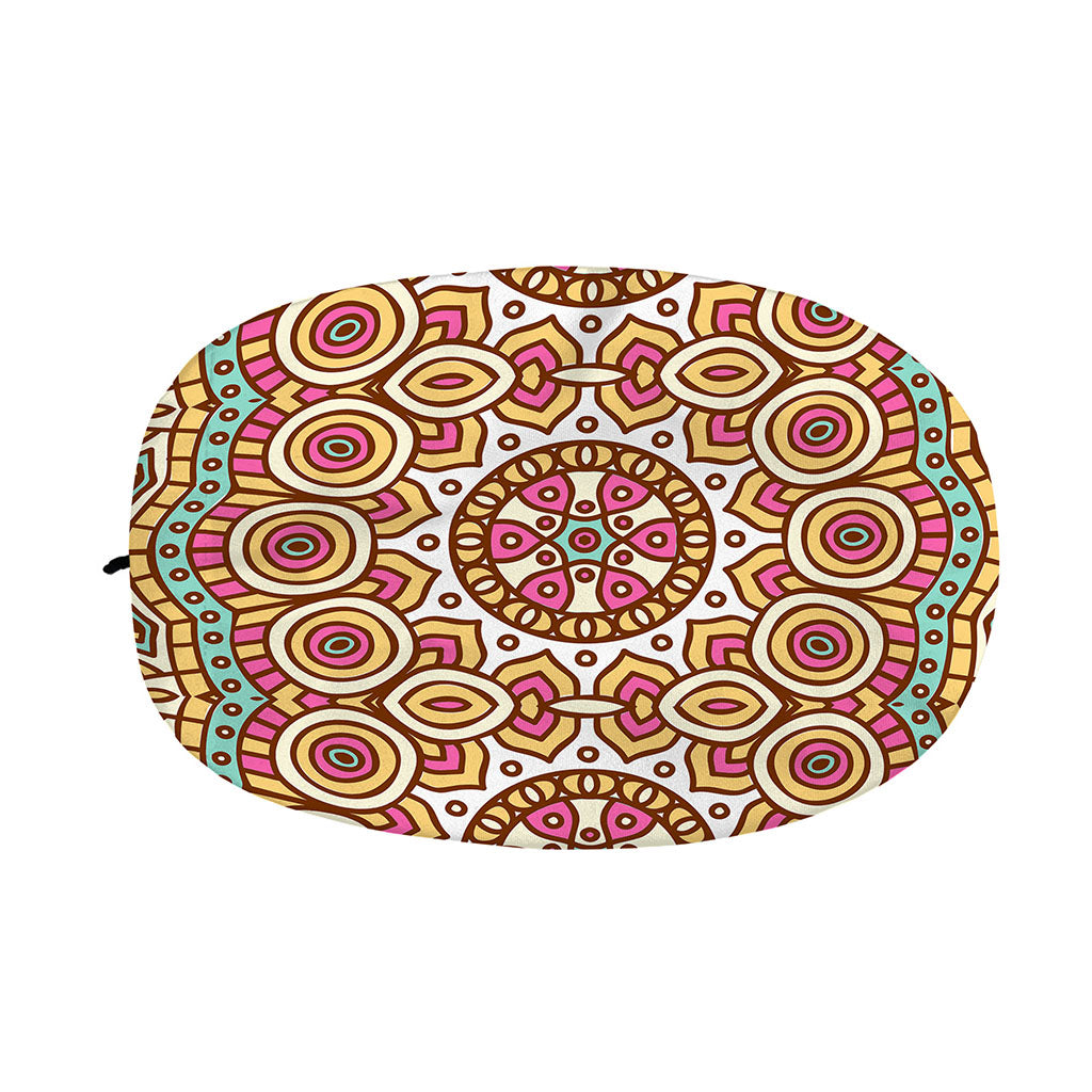 Pastel Ethnic Mandala Print Car Side Mirror Covers