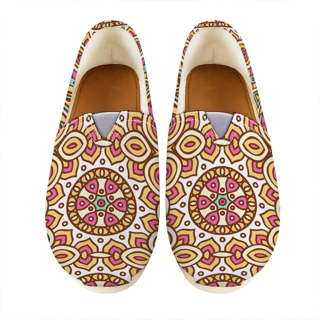 Pastel Ethnic Mandala Print Casual Shoes