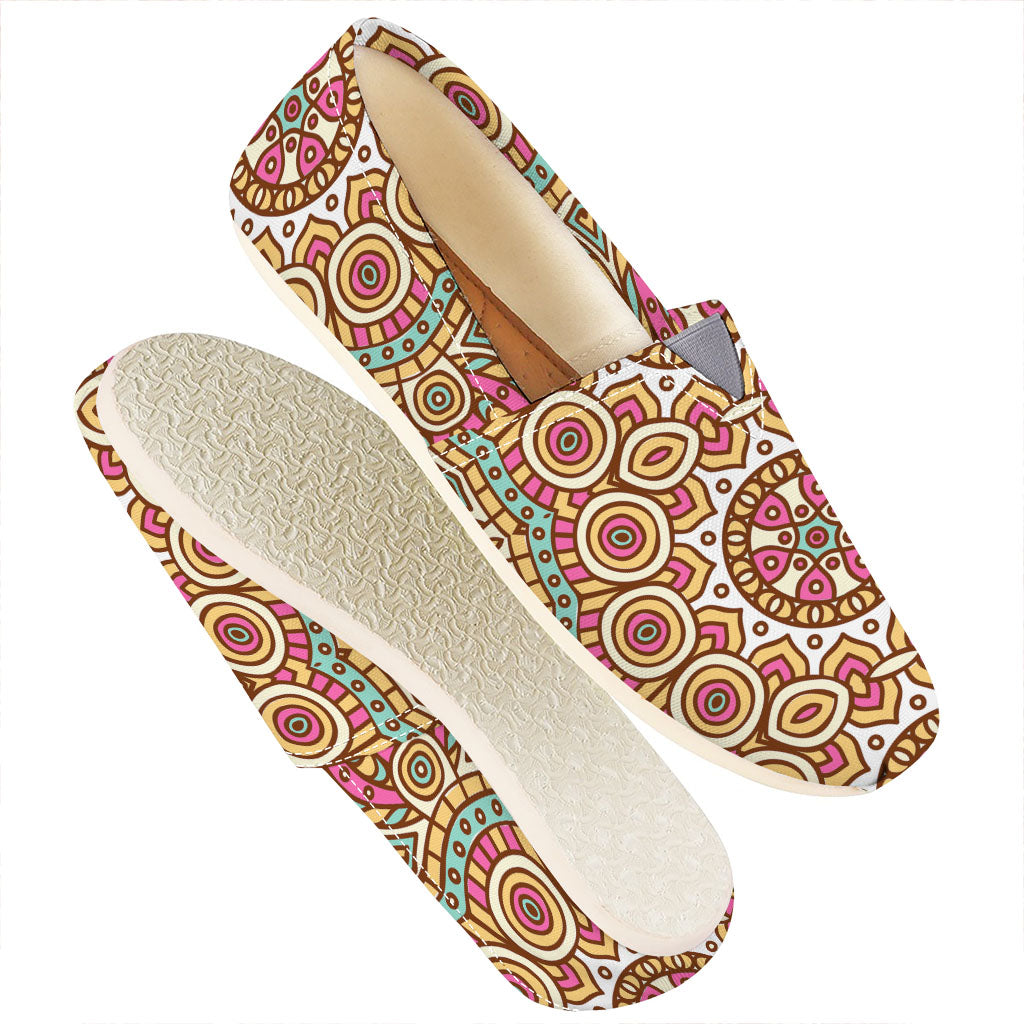 Pastel Ethnic Mandala Print Casual Shoes