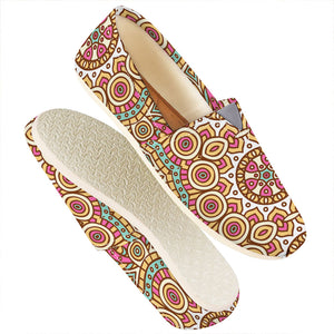 Pastel Ethnic Mandala Print Casual Shoes