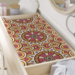 Pastel Ethnic Mandala Print Changing Pad Cover