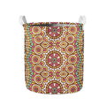 Pastel Ethnic Mandala Print Collapsible Laundry Basket