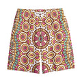 Pastel Ethnic Mandala Print Cotton Shorts