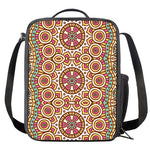 Pastel Ethnic Mandala Print Crossbody Lunch Bag
