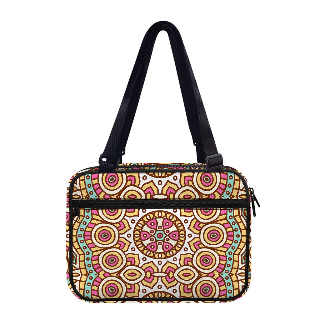 Pastel Ethnic Mandala Print Double Strap Bible Bag