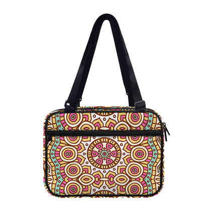 Pastel Ethnic Mandala Print Double Strap Bible Bag