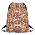 Pastel Ethnic Mandala Print Drawstring Backpack