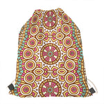 Pastel Ethnic Mandala Print Drawstring Bag