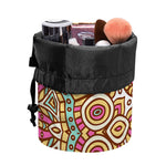 Pastel Ethnic Mandala Print Drawstring Makeup Bag