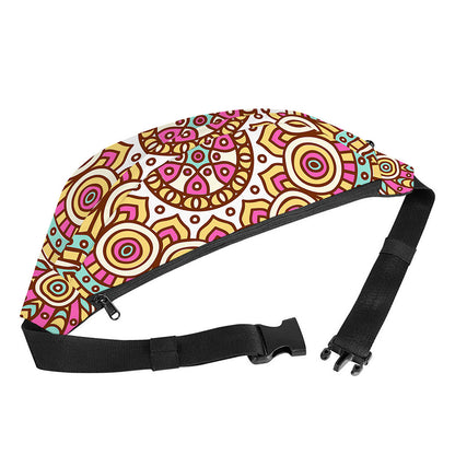 Pastel Ethnic Mandala Print Fanny Pack