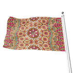 Pastel Ethnic Mandala Print Flag