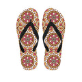 Pastel Ethnic Mandala Print Flip Flops