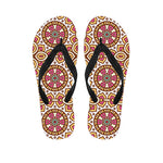 Pastel Ethnic Mandala Print Flip Flops