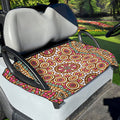 Pastel Ethnic Mandala Print Golf Cart Seat Cover