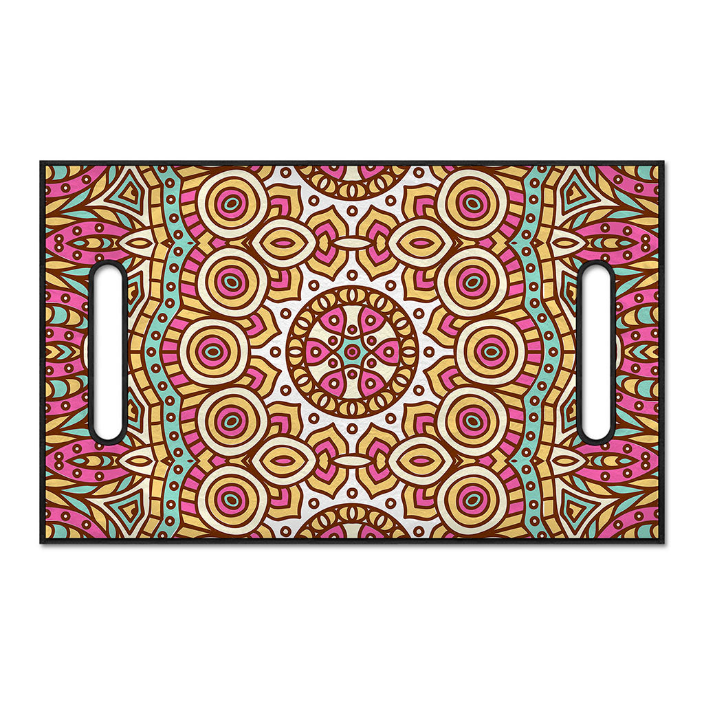 Pastel Ethnic Mandala Print Golf Cart Seat Cover