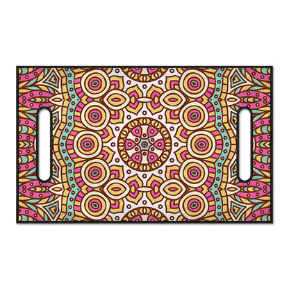 Pastel Ethnic Mandala Print Golf Cart Seat Cover