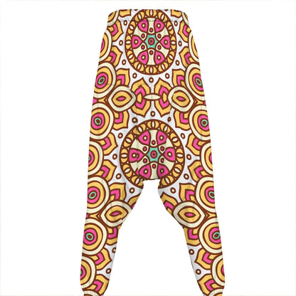 Pastel Ethnic Mandala Print Hammer Pants
