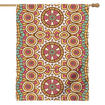 Pastel Ethnic Mandala Print House Flag