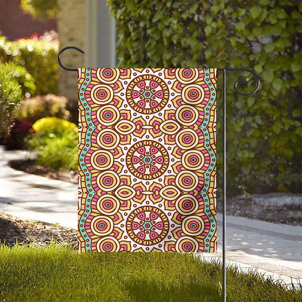 Pastel Ethnic Mandala Print House Flag