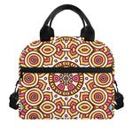 Pastel Ethnic Mandala Print Insulated Lunch Bag