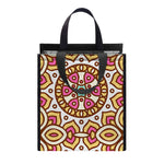 Pastel Ethnic Mandala Print Insulated Lunch Tote