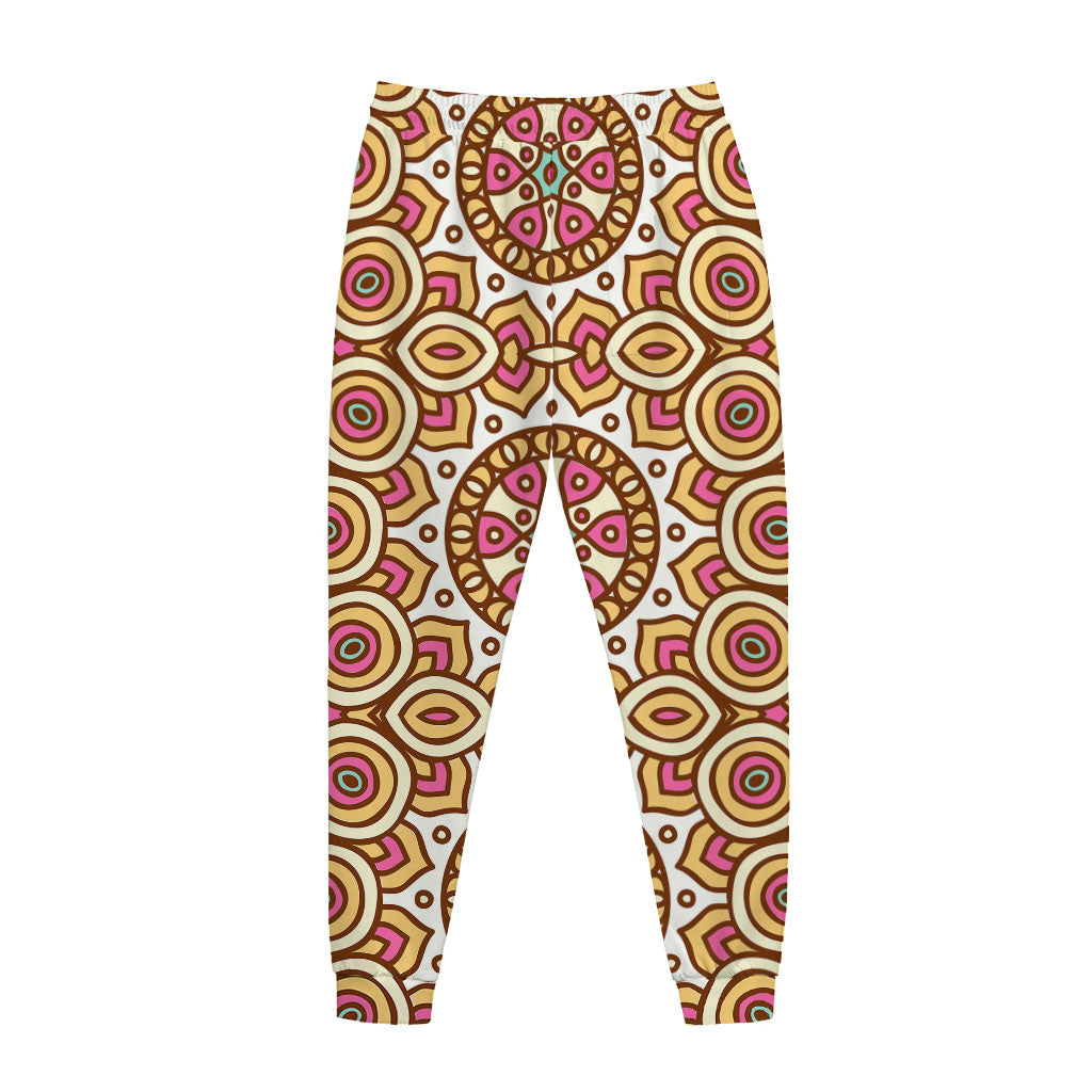 Pastel Ethnic Mandala Print Jogger Pants