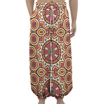Pastel Ethnic Mandala Print Lantern Pants