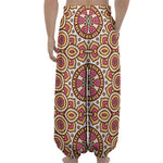 Pastel Ethnic Mandala Print Lantern Pants