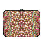 Pastel Ethnic Mandala Print Laptop Sleeve