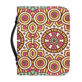 Pastel Ethnic Mandala Print Leather Bible Cover