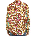 Pastel Ethnic Mandala Print Long Sleeve Baseball Jersey