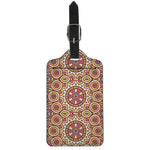Pastel Ethnic Mandala Print Luggage Tag