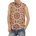 Pastel Ethnic Mandala Print Men's Fitness Tank Top