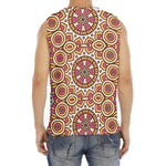 Pastel Ethnic Mandala Print Men's Fitness Tank Top