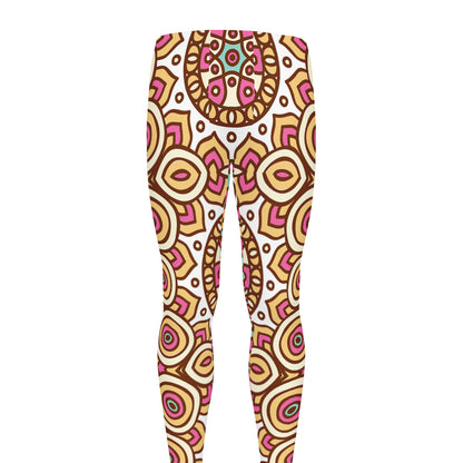 Pastel Ethnic Mandala Print Men's leggings