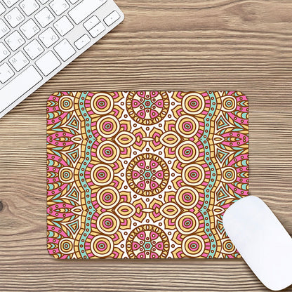 Pastel Ethnic Mandala Print Mouse Pad