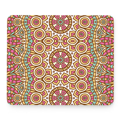 Pastel Ethnic Mandala Print Mouse Pad