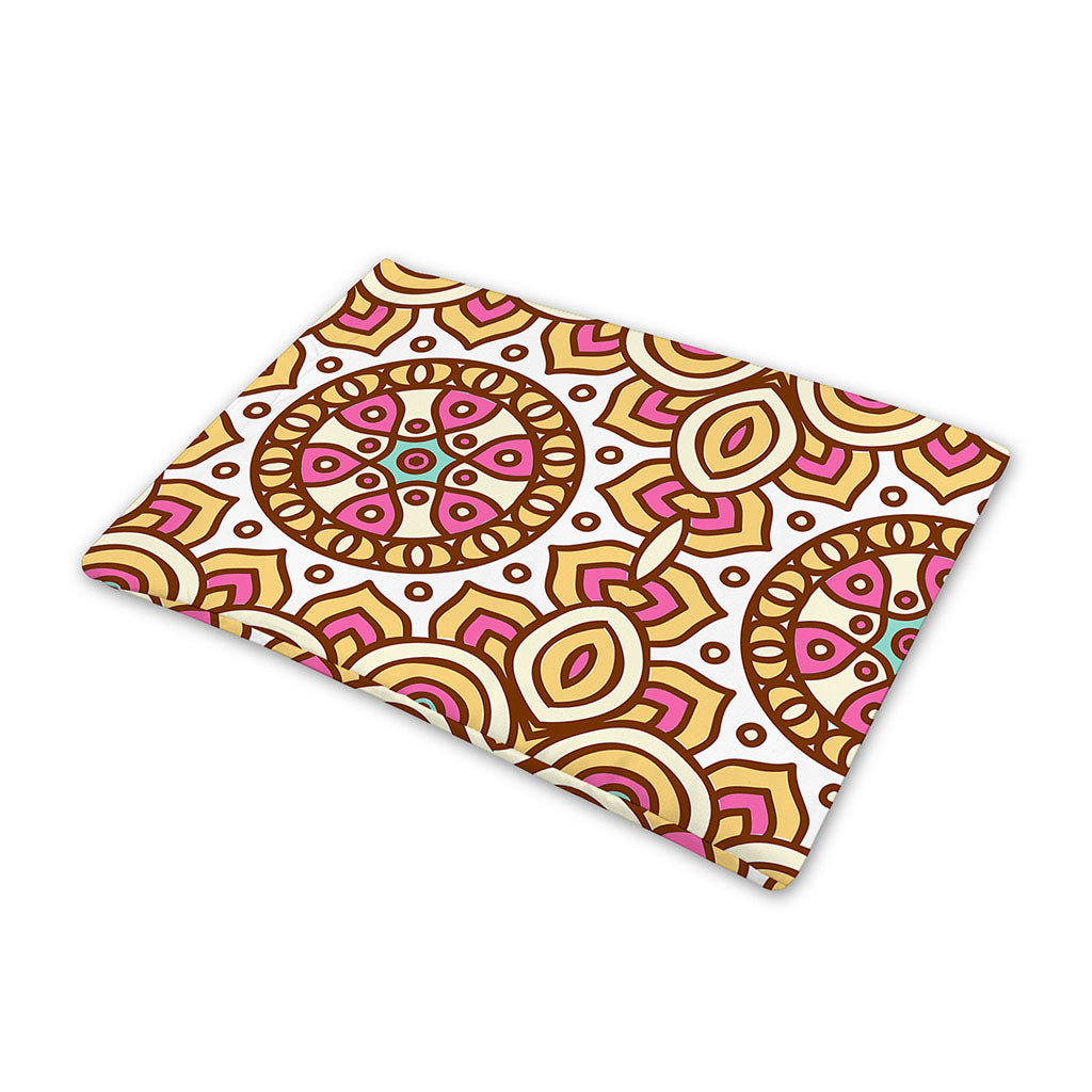 Pastel Ethnic Mandala Print Pet Cooling Mat Cover
