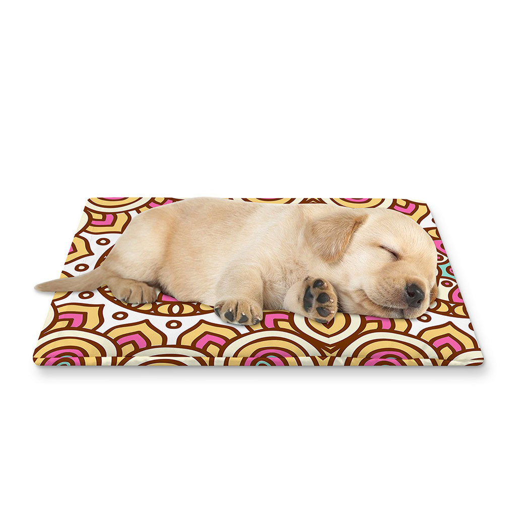 Pastel Ethnic Mandala Print Pet Cooling Mat Cover