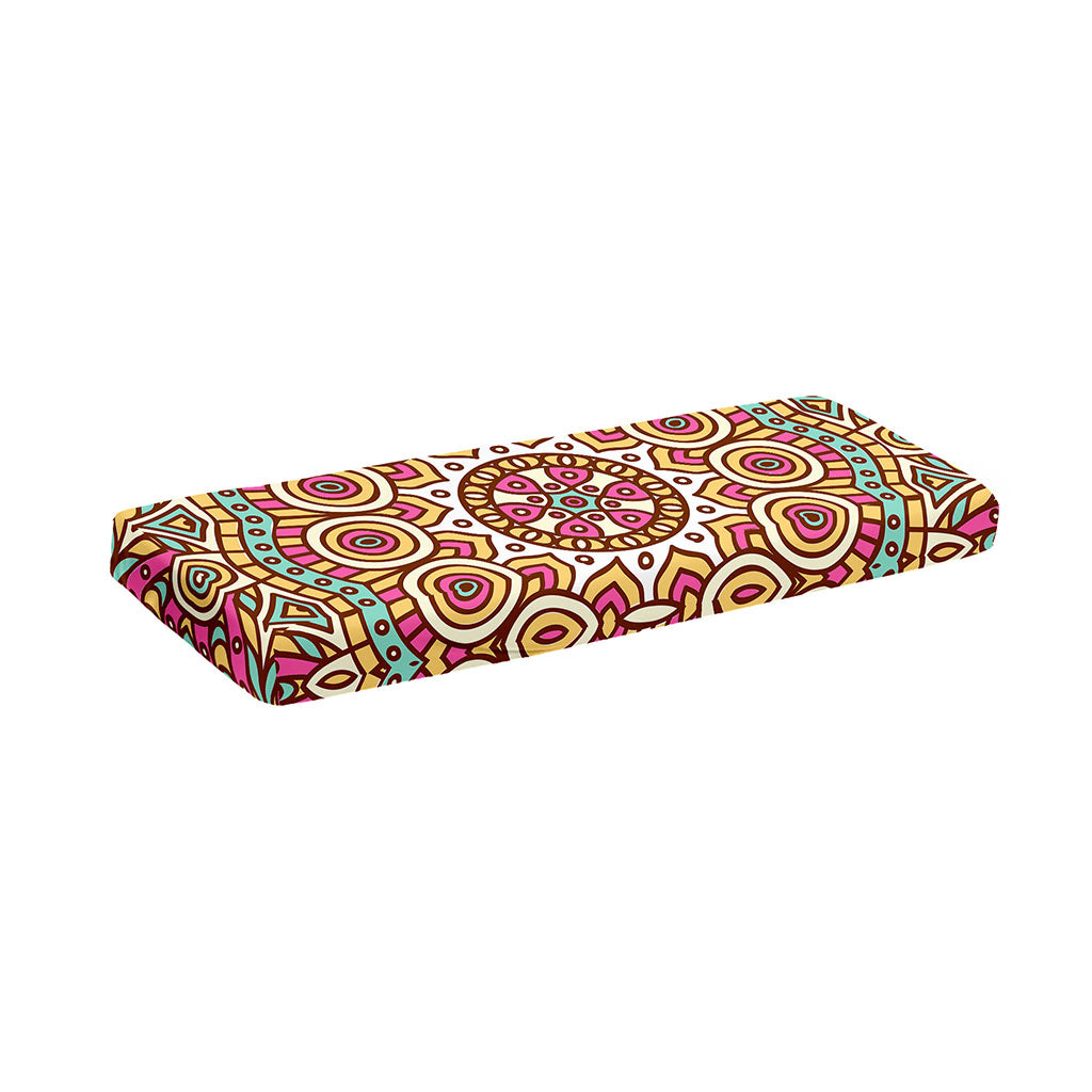 Pastel Ethnic Mandala Print Piano Keyboard Cover