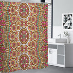 Pastel Ethnic Mandala Print Premium Shower Curtain