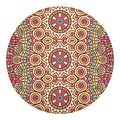 Pastel Ethnic Mandala Print Round Blanket