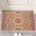 Pastel Ethnic Mandala Print Rubber Doormat