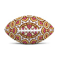Pastel Ethnic Mandala Print Rugby Ball