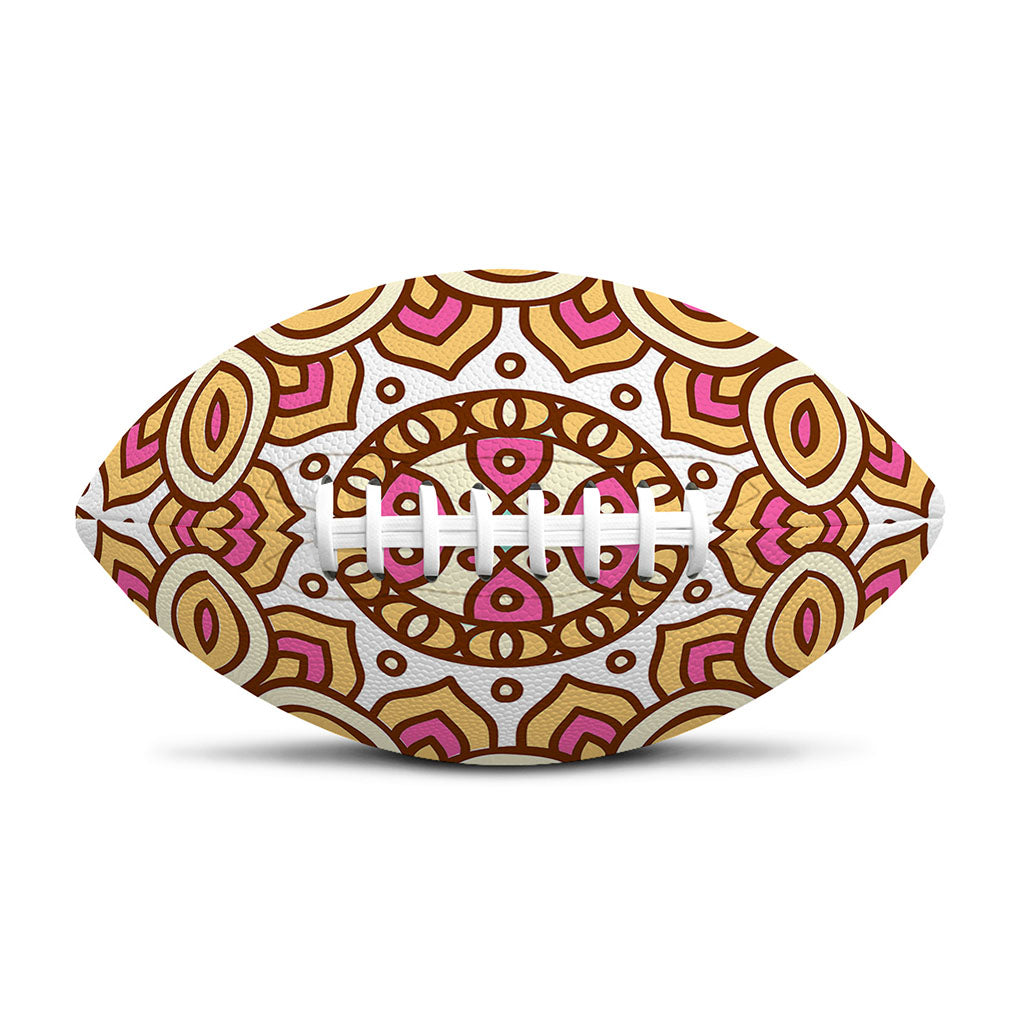 Pastel Ethnic Mandala Print Rugby Ball