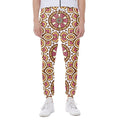 Pastel Ethnic Mandala Print Joggers