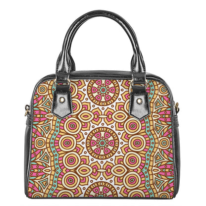 Pastel Ethnic Mandala Print Shoulder Handbag