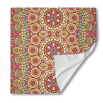 Pastel Ethnic Mandala Print Silk Bandana