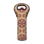 Pastel Ethnic Mandala Print Single Neoprene Wine Tote